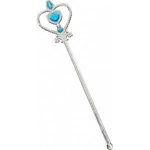 GoDan Silver Wand with Blue Stones 32cm