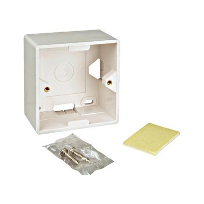 Box na omietku pre zásuvky HSED0xUWxS, HSEDx2UWxF, RAL 9010 HSEAP842WF