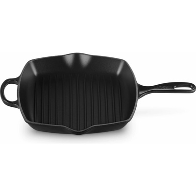 Le Creuset Grilovacia panvica SIGNATURE 26 cm, SATIN BLACK, liatina