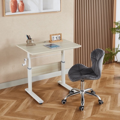 Повдигащо компютърно бюро kasios дъб/бяло