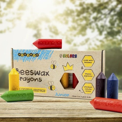 Medenka Junior pastelky z včelího vosku 6 barev
