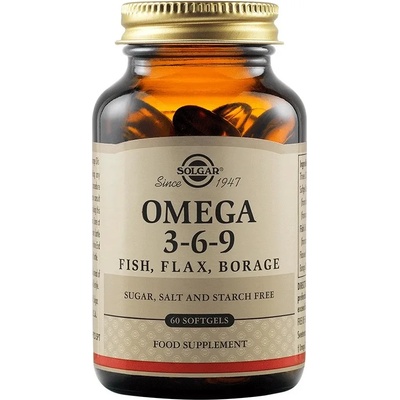 Solgar Omega 3-6-9, 60 меки капсули, Solgar
