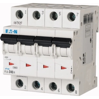 Eaton 4P C 50A 6kA AC PL6-C50/4 166530