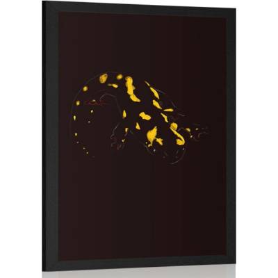 Plakát zářící salamandra - 40x60 white