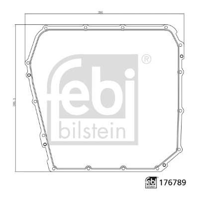 FEBI BILSTEIN Tesnenie olejovej vane automatickej prevodovky 176789