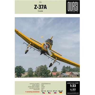 QUASImodels Letadlo Zlín Z-37A - Čmelák – Zbozi.Blesk.cz