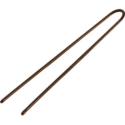 Vlásenky do vlasov hladké, farba hnedá 4,5 cm, 20 ks