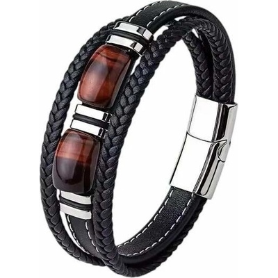 NAKY Kožený náramek Ramon Red N088