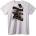 NOONEBRAND Тениска Мотористки череп: Сам построен - L, White