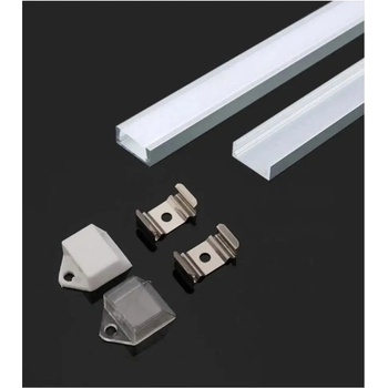 V-TAC АЛУМИНИЕВ ПРОФИЛ ЗА led ЛЕНТА 2m 15.5x5.9ММ МАТ v-tac (3800157645553)