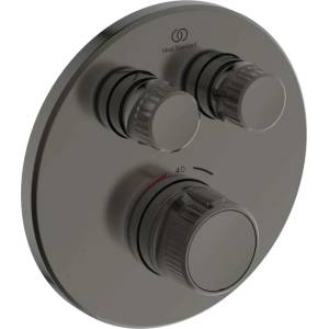 Ideal Standard CeraTherm Navigo - Термостатична душ-батерия за вграждане за 2 уреда, Magnetic Grey A7296A5 (A7296A5)