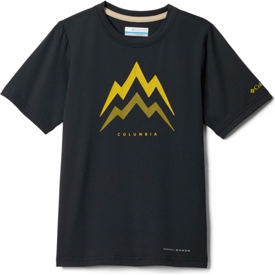 Columbia Tech Trail Utility Short Sleeve Graphic Crew čierna žltá