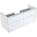 Geberit Xeno 2 - Шкафче под умивалника 120 см с LED осветление, 4 чекмеджета, лъскаво бяло 500.518. 01.1 (500.518.01.1)