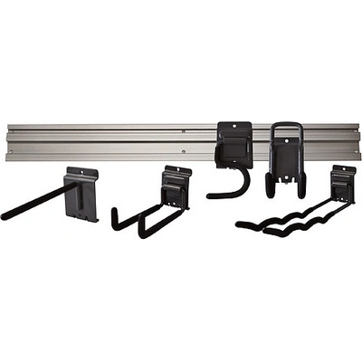 Držák na nářadí G-mate GHS6 • kolejnička 120 cm, 6 ks, + věšáky, na zeď ST222513
