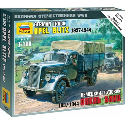 Zvezda Wargames WWII military 6126 German 3t Truck 1:100