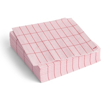 Hay Pattern Салфетки 25 x 25 см, светлорозова каре, 20 бр (AE732-F458-AU23)