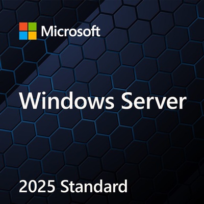 Microsoft Операционна система Microsoft Windows Server 2025 Standard OEI Английски лиценз за 1 PC (без носител/без ключ) (EP2-25369)