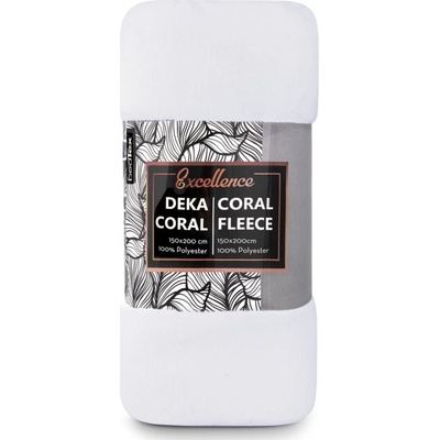 TipTrade Deka Coral mikroplyš bílá 150x200