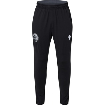Image 1 of Macron Анцуг Macron Barbarians Fitted Training Tracksuit Bottoms 2024 2025 Adults - Black/White