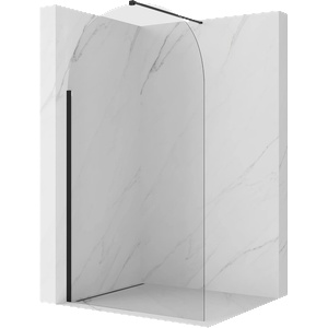 Mexen Kioto-Q душ стена Walk-in 110 x 200 cm, прозрачна 8 mm, черна - 800-110-101-70-00-Q (800-110-101-70-00-Q)