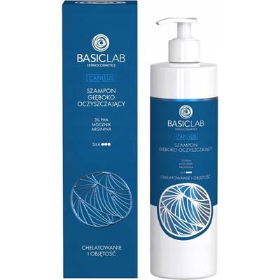 BasicLab Čistiaci šampón na mastné vlasy 300 ml