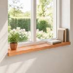 vidaXL Парапети за прозорци 2 бр. Лак 90 x 20 x 2 cm Солидно бук (42048217)