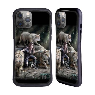 Odolný zadní obal pro mobil Apple iPhone 14 PRO MAX - HEAD CASE - Anne Stokes - Síla vlka (Hybridní kryt, obal, pouzdro na mobil Apple iPhone 14 PRO MAX - Fantasy Anne Stokes - Vlci ochránci)