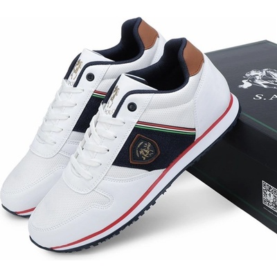 S. A UPOLO Мъжки ежедневни обувки - Бели 1950 (1060_Бяло)