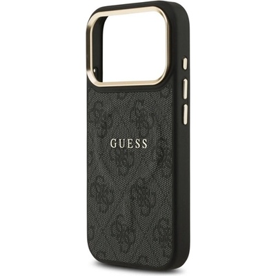 CG Mobile iPhone 17 Pro Max GUESS 4G CLASSIC LOGO Силиконов удароустойчив заден капак с кожен ефект за iPhone 17 Pro Max GUESS 4G CLASSIC LOGO Силиконов удароустойчив заден капак с кожен ефект, BLACK GUHMP17XP4MSEGCK (GUHMP17XP4MSEGCK)