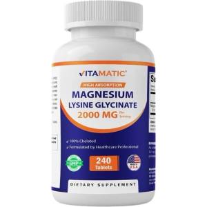 VITAMATIC Magnesium Lysine Glycinate 100 mg [240 Таблетки]