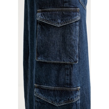 Karl Lagerfeld Jeans Дънкова пола Karl Lagerfeld Jeans в тъмносиньо дълга със стандартна кройка A3W12011 (A3W12011)
