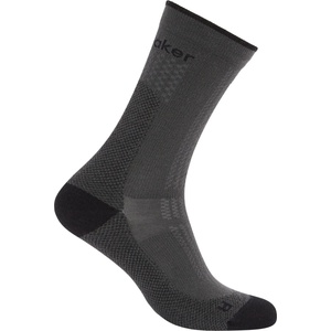 Icebreaker Дамски туристически чорапи Icebreaker Women's Merino Hike+ Ultralight Crew Walking socks - Obsidian / Black - размер 41-43 (EU) (201-9239-0213)