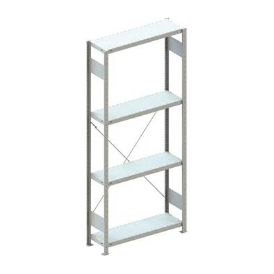 META zásuvný základní regál 2000 x 750 x 300 mm 4 police 100 kg