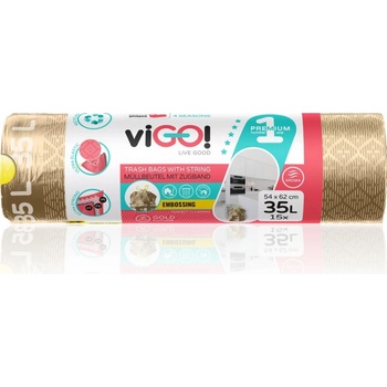 Vigo pytle zatahovací LDPE 35 l 26µm 15ks s vůní gold future