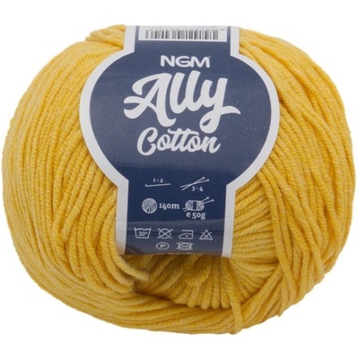 Bellatex Příze ALLY cotton 50g / 140 m žlutá