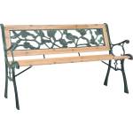 vidaXL Градинска пейка, 122 cм, дърво (40261)