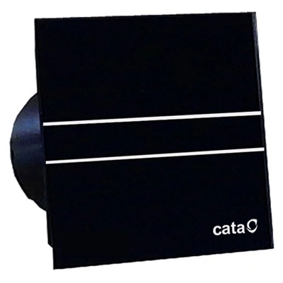 Cate Вентилатор E-100GTBK TIMER ф100мм, цвят Черен, 115м3/ч 8W 31dB CATA (C00900000)