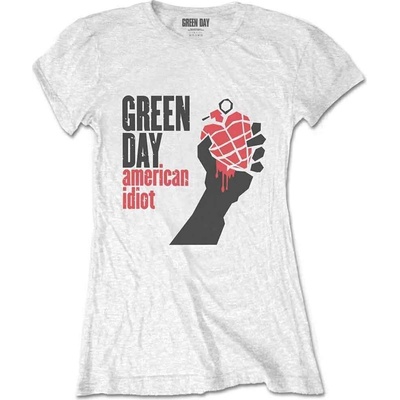 Green Day American Idiot White L Дамски Риза (GDTSW12LW03)