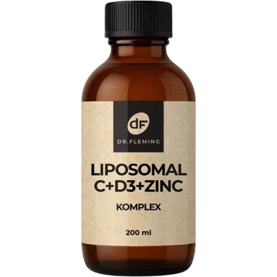 Dr. Fleming Vitamín C+D3+Zinok lipozomálny extrakt 200 ml