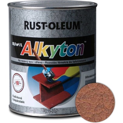 Alkyton kladivková medená 5l samozákladový email na kov, drevo a betón