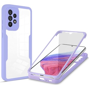 Techsuit Калъф за Samsung Galaxy A53 5G + Протектор - ColorVerse 360 Series - Лилав
