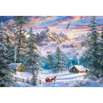 Castorland - Puzzle Mountain Christmas - 1 000 piese