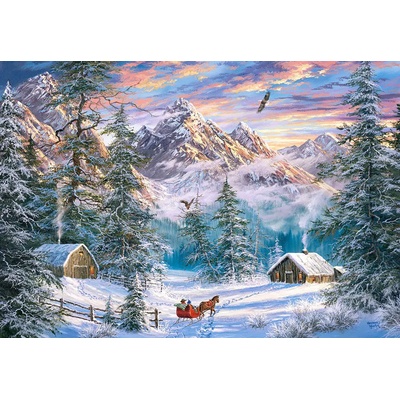 Castorland - Puzzle Mountain Christmas - 1 000 piese