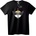 NOONEBRAND Тениска с корониран череп и крила - 2XL, Black