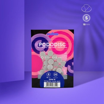 STALEKS Спонж файлове за диск за педикюр Pododisc S /25 бр. / (PDFB-15)
