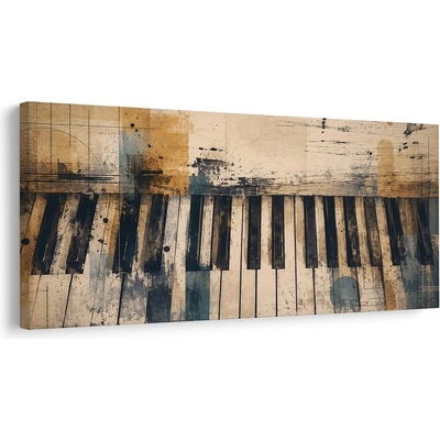 Obraz hudební harmonie v barvách - 80x40