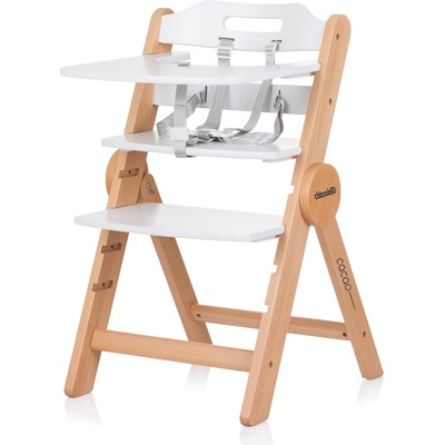 Chipolino Столче за хранене 2 в1 "Cacao" бяло (STHCO0242WH)