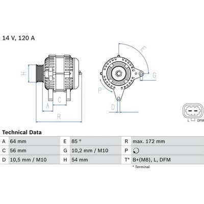 generátor BOSCH 0 986 049 990