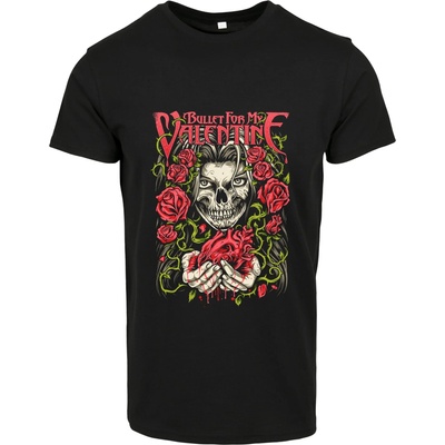 MERCHCODE Дамска тениска в черен цвят Merchcode bullet for my Valentine MY Bleeding HeartUB-MC777-00007 - Черен, размер S