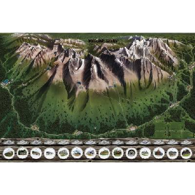 Giftio Stírací mapa Vysoké Tatry Deluxe XL, Letní edice